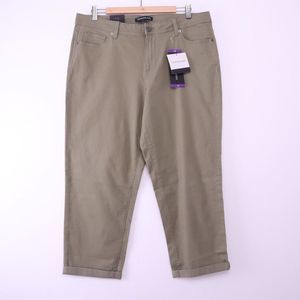 CALVIN KLEIN Green 5 Pocket Garment Dye Pants